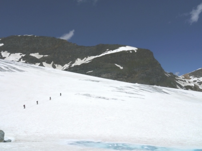 bottom of glacier